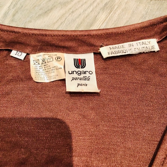 Ungaro Blouse Made in Italy Chocolate brown - Picture 5 of 7